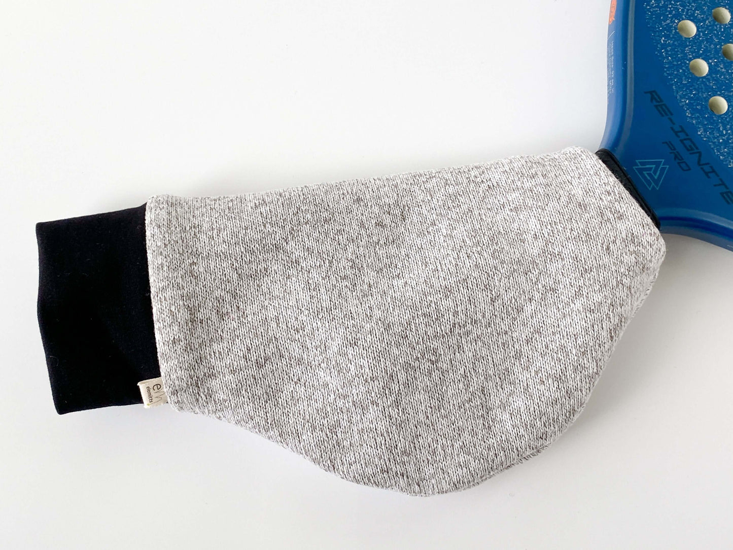 Gray knit fleece