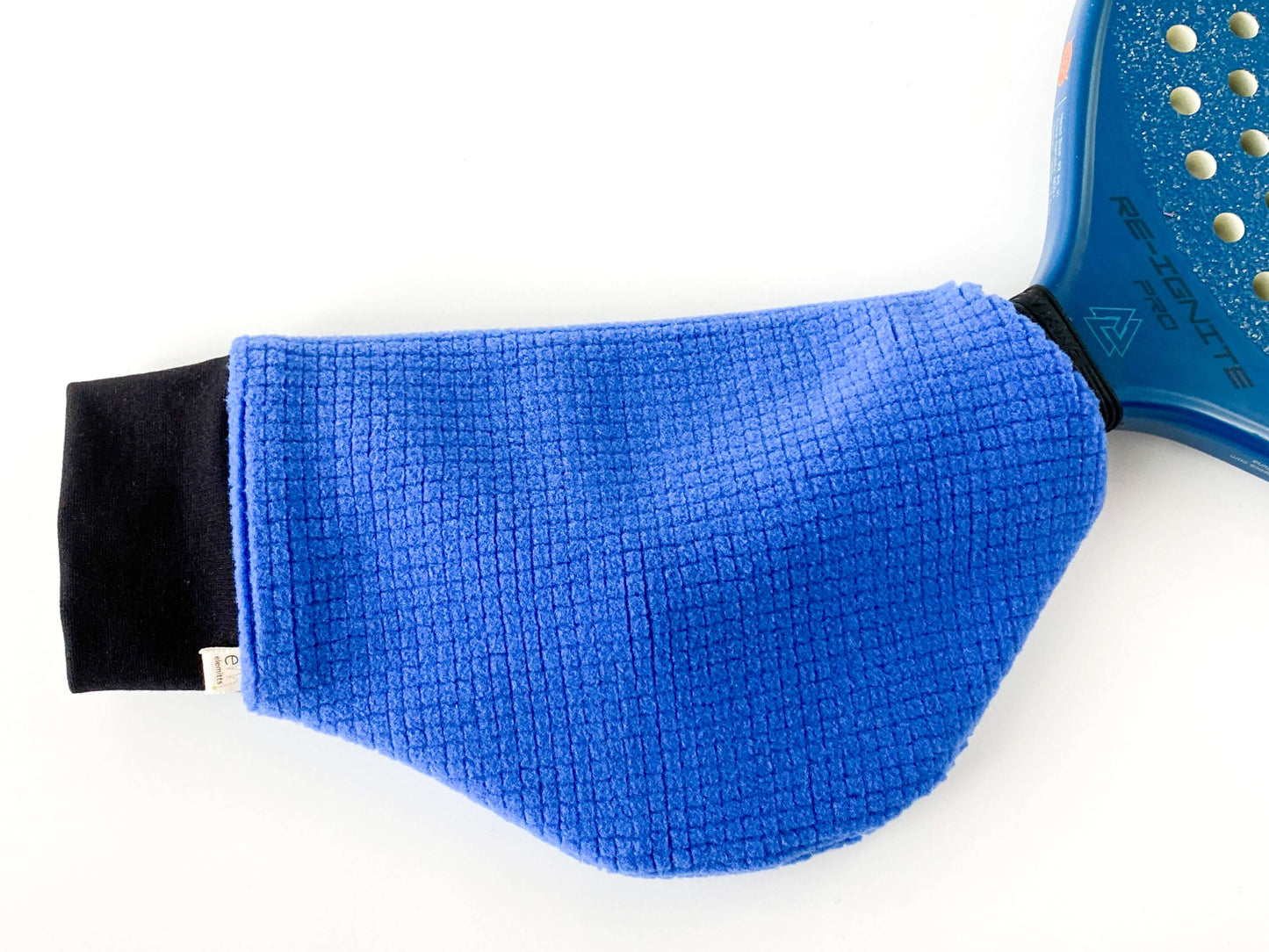 Blue grid fleece