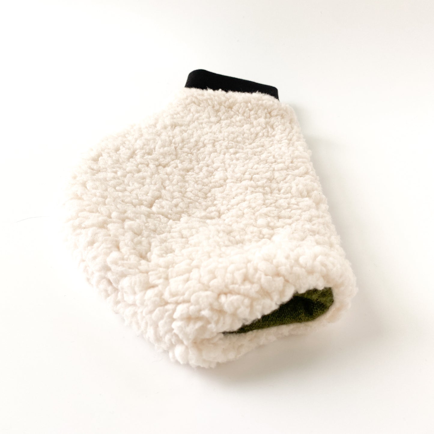 Off-white sherpa fleece