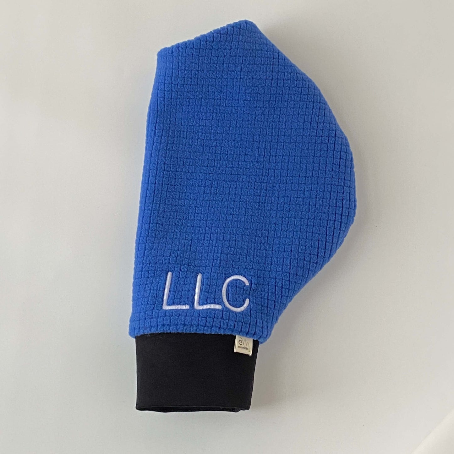 Blue grid fleece