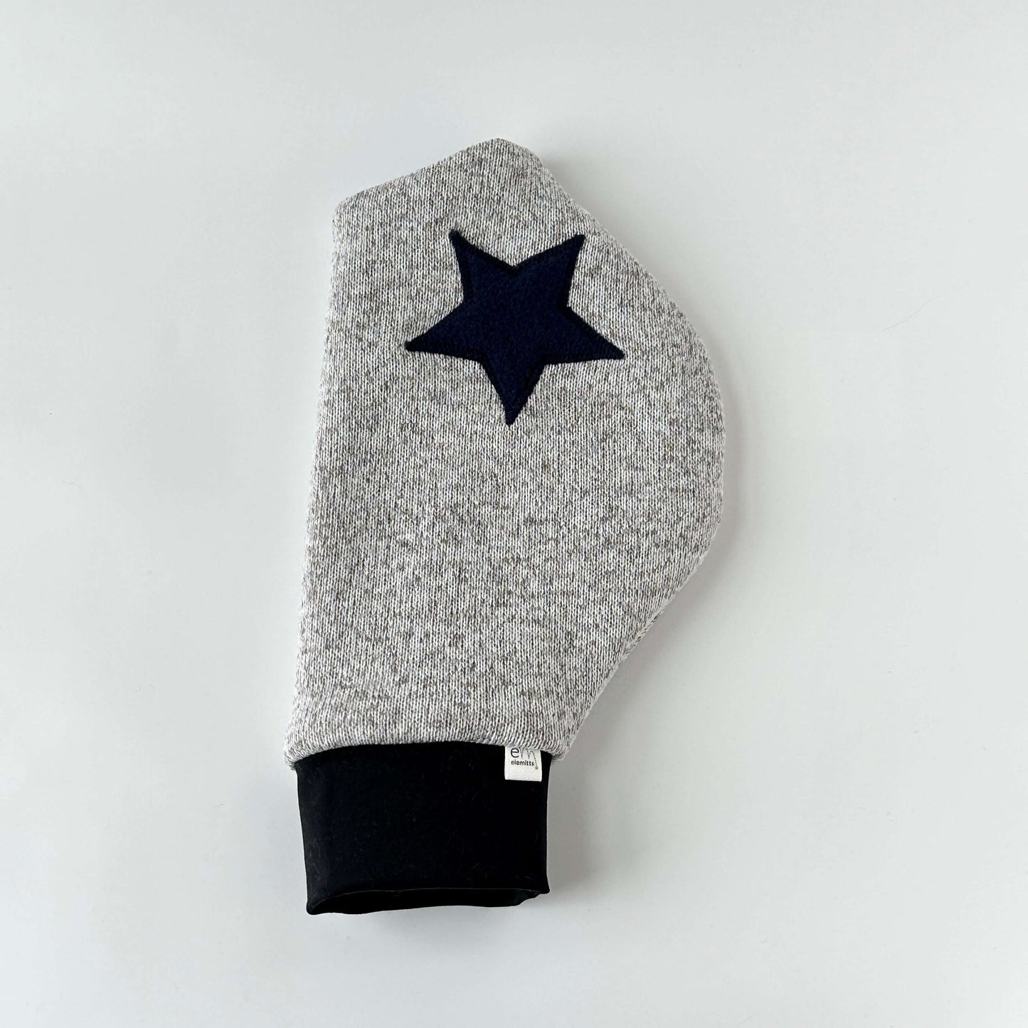 Gray knit fleece