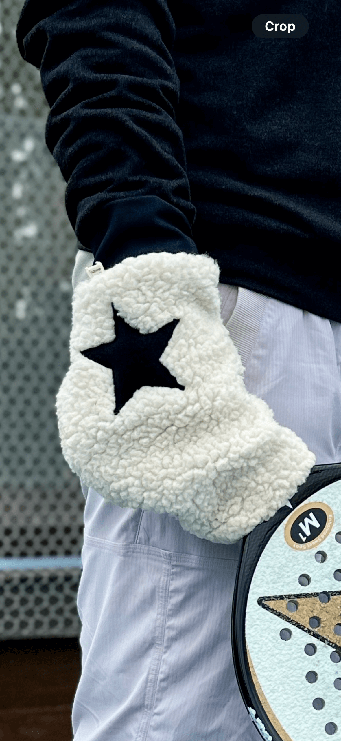 Elemitts Handmade platform tennis mitts lined with repurposed cashmere Paddle tennis