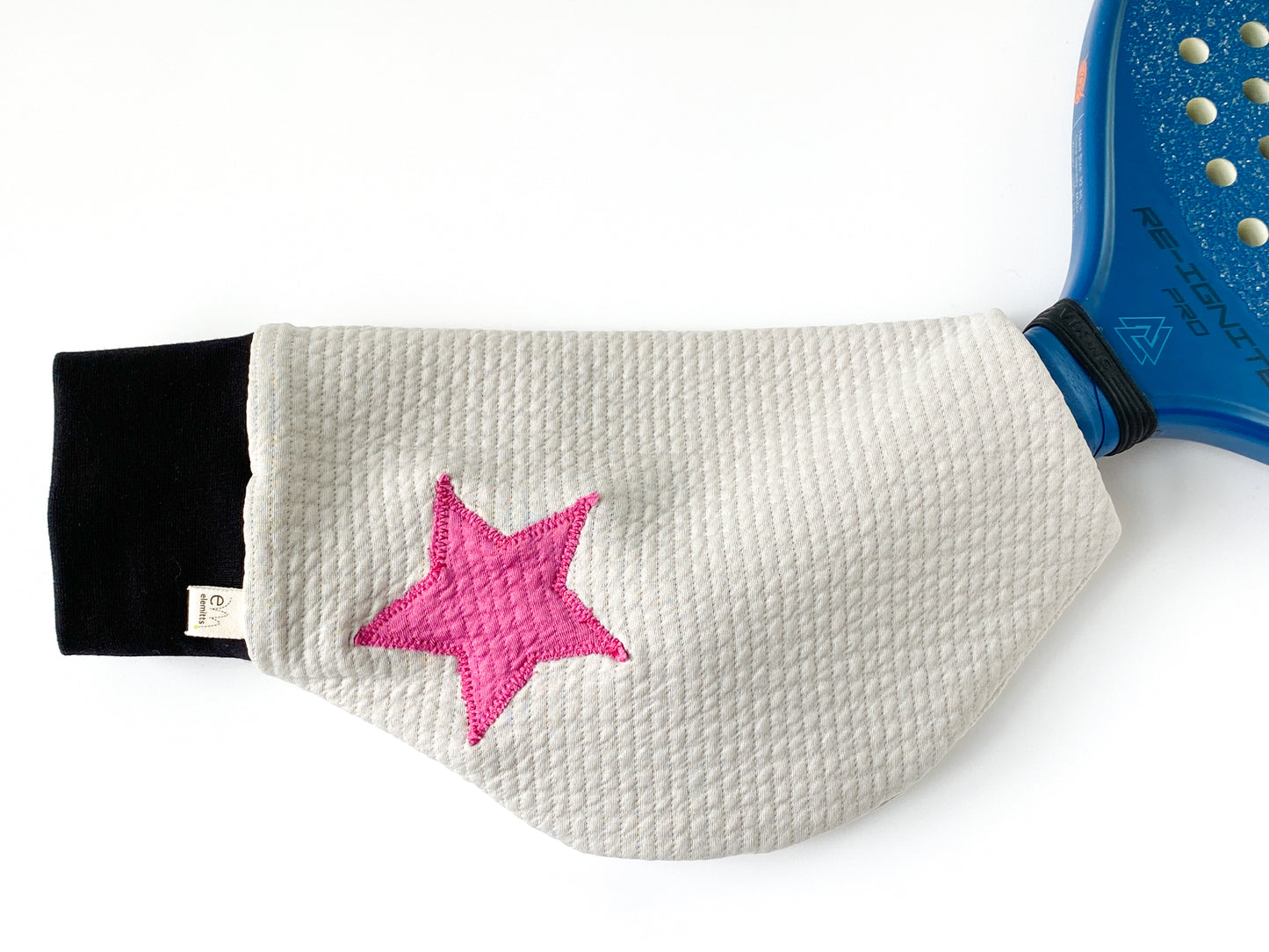 the quilted puff platform tennis mitt. paddle tennis mitt. paddle tennis glove. platform tennis glove.