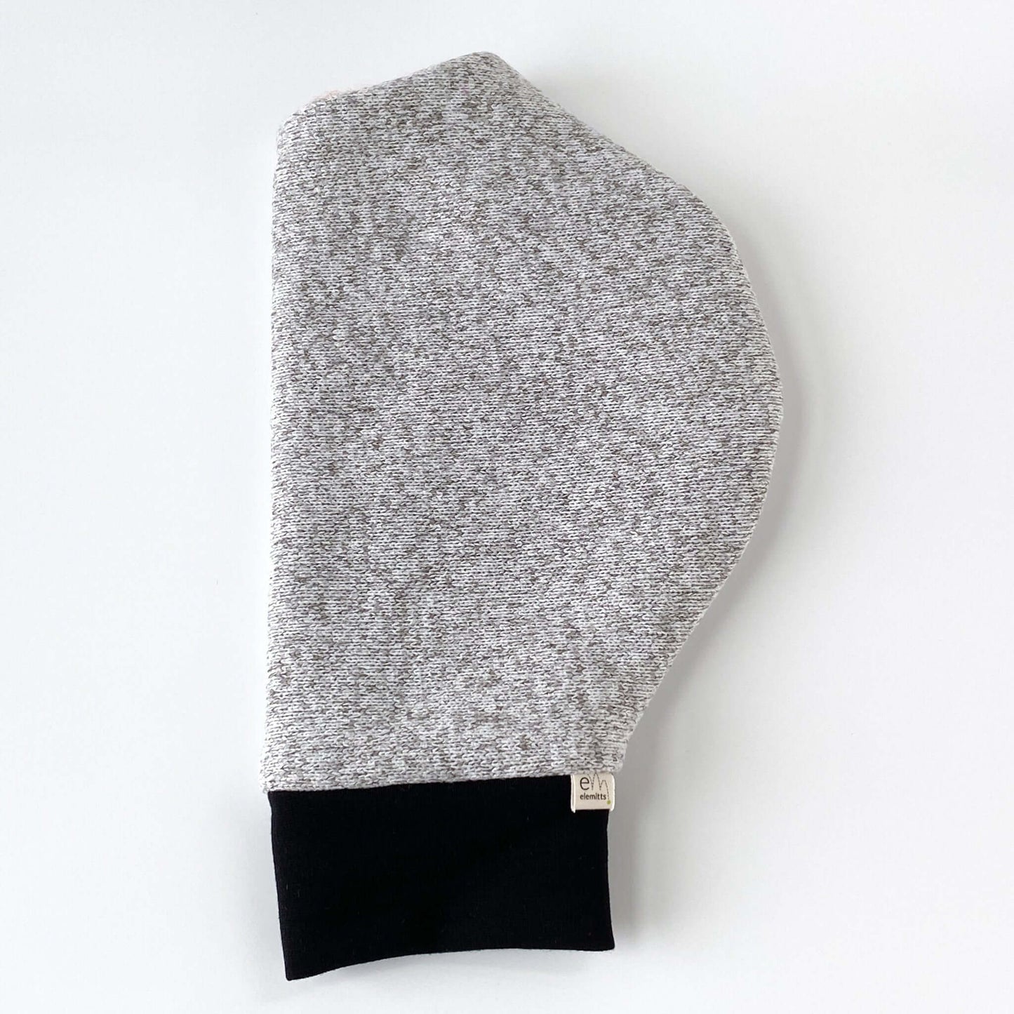 Gray knit fleece