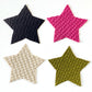 appliqué stars. the quilted puff platform tennis mitt. paddle tennis mitt.  paddle tennis glove. platform tennis glove.