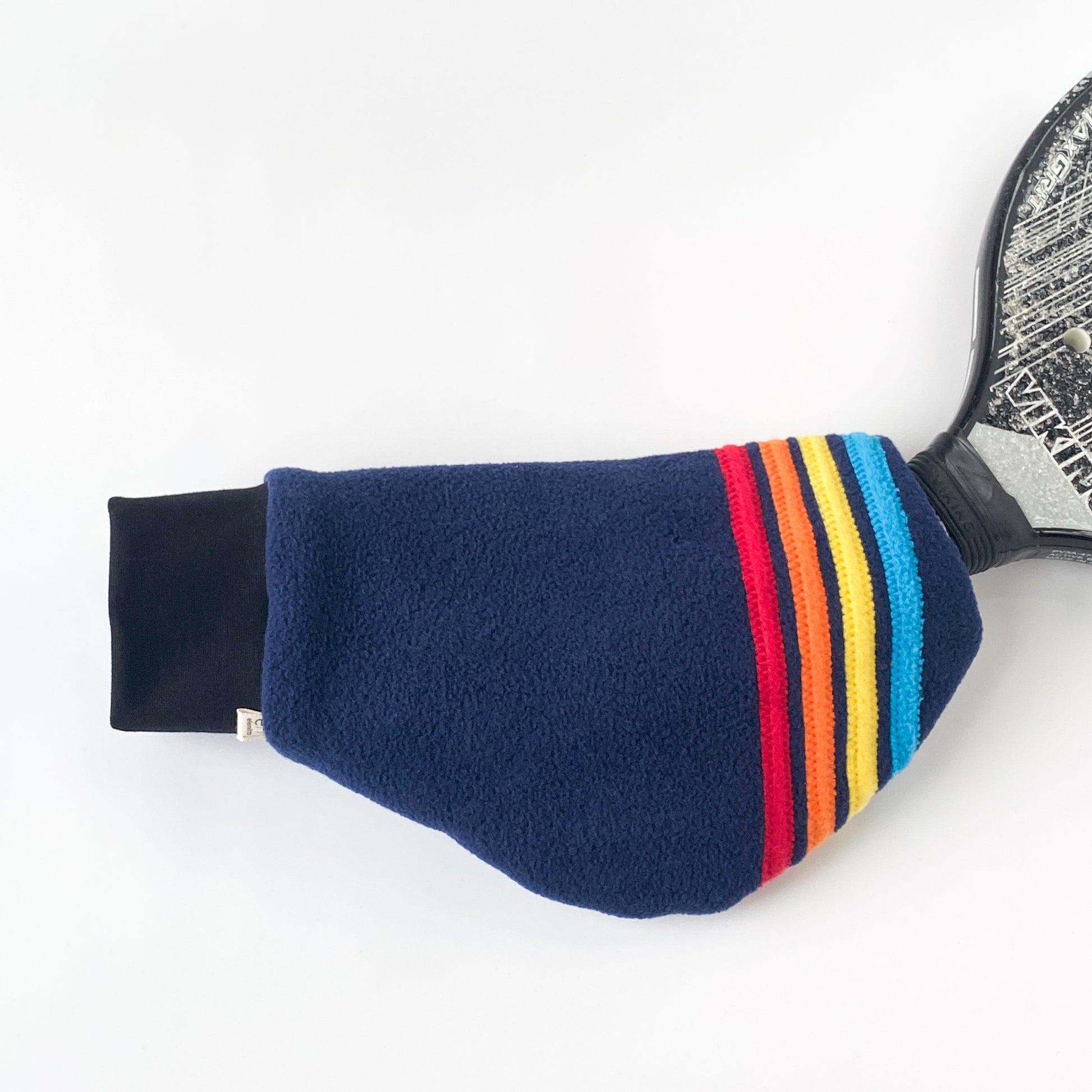 the rainbow paddle tennis mitt. platform tennis mitt.  paddle tennis glove. platform tennis glove.